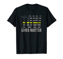 Load image into Gallery viewer, Tow Lives Matter Thin Yellow Line Tow Truck Driver Shirt
