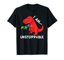 Load image into Gallery viewer, I Am Unstoppable - Funny T-rex Dinosaur Xmas T-Shirt