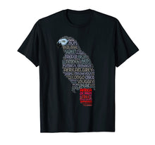 Load image into Gallery viewer, African Grey Parrot T Shirt with Parrot Word Art