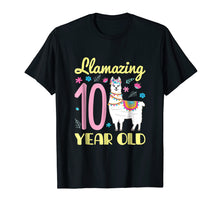 Load image into Gallery viewer, Llama Birthday Shirt - 10th Birthday