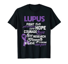 Load image into Gallery viewer, Lupus Awareness Shirts Believe Wear Purple Ribbon Gifts