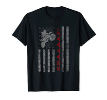 Load image into Gallery viewer, Braaaaap American Flag Dirtbike - T-Shirt