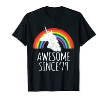 Load image into Gallery viewer, 40th Birthday 40 Years Old Unicorn Awesome Since 1979 Shirt
