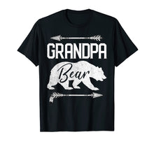 Load image into Gallery viewer, Mens Grandpa Bear Funny Father's Day T-Shirt Gift Papa Vintage