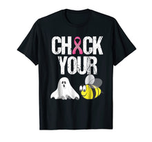 Load image into Gallery viewer, Check Your Boo Bees Shirt Funny Breast Cancer Halloween Gift