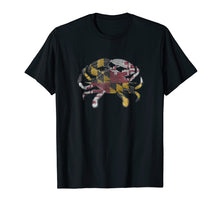 Load image into Gallery viewer, Maryland TShirt Co. Crab State Flag T-shirt MD