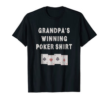 Load image into Gallery viewer, Mens Funny Poker Grandpa Shirt Poker Lovers Gifts Father's Day