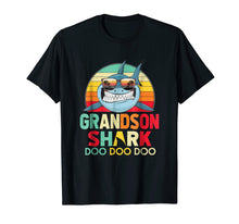 Load image into Gallery viewer, Retro Vintage Grandson Sharks Tshirt Gift For Daddy