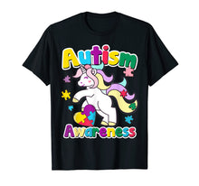 Load image into Gallery viewer, Autism Awareness T-Shirt Unicorn Puzzle Pieces Horse Gift