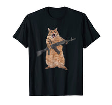 Load image into Gallery viewer, Gun Kitty Funny Cat T-Shirt