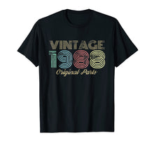 Load image into Gallery viewer, Vintage 1988 T-Shirt Retro 30th Birthday Tee