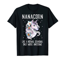 Load image into Gallery viewer, Nanacorn TShirt Cute Unicorn Lover Mother Day Gift Grandma