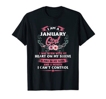 Load image into Gallery viewer, Funny Cute Girl Birthday Gift Tshirt, I Am A January Girl