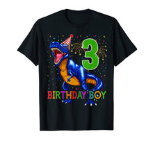 Load image into Gallery viewer, Boys Rawr I'm 3 3rd Birthday Dinosaur Shirts Dinosaur Gift