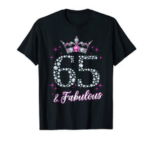 Load image into Gallery viewer, Womens 65 And Fabulous 1954 65Th Birthday Gift T-Shirt