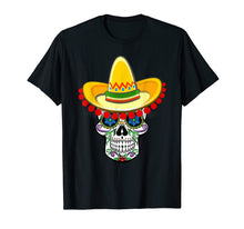 Load image into Gallery viewer, St Patrick's Day Sugar Skull Day of The Dead T-shirt Gift