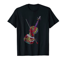 Load image into Gallery viewer, Classical Music Composers Violin Word Art T-Shirt