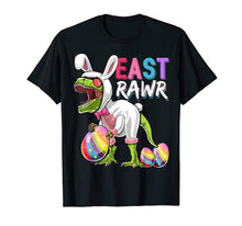 Load image into Gallery viewer, Happy Easter T Rex Dinosaur Easter Bunny Egg Shirt Kids