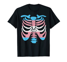 Load image into Gallery viewer, Transgender Flag Rib Cage T-Shirt