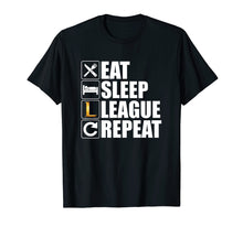 Load image into Gallery viewer, Eat Sleep League Repeat Bronze Master Challenger Shirt