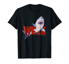 Load image into Gallery viewer, Bloody week of the Shark shirt, Great White shark t shirt