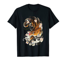 Load image into Gallery viewer, Japanese Tattoo Style Tiger Traditional & T Shirt Design