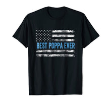 Load image into Gallery viewer, Best Poppa Ever Shirt US Flag