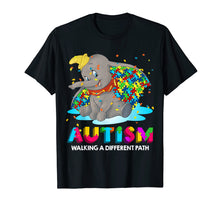 Load image into Gallery viewer, Elephant Autism Walking A Different Path T-shirt Gift