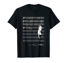 Load image into Gallery viewer, Funny Cat Playing With Music Note T-Shirt Cat Lover Gift