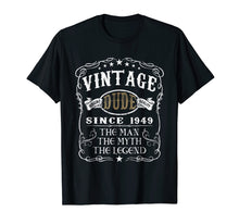 Load image into Gallery viewer, 70 Years Old 1949 Vintage 70th Birthday T Shirt Decorations