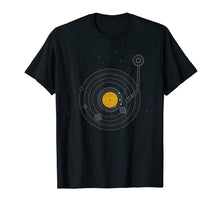 Load image into Gallery viewer, Vinyl Record Solar System Space T-Shirt