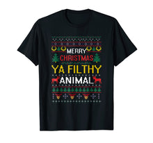Load image into Gallery viewer, Filthy Animal Ya Merry Christmas Ugly Sweater T-Shirt
