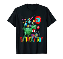 Load image into Gallery viewer, 2nd Birthday Dinosaur Shirt 2 Years Old Boy Shirt 2 Year Old
