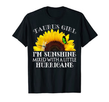 Load image into Gallery viewer, Taurus Girl sunshine hurricane tshirt