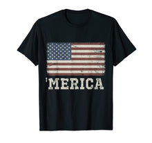 Load image into Gallery viewer, Vintage USA Flag 'Merica T-Shirt