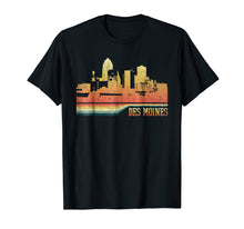 Load image into Gallery viewer, Des Moines Iowa Vintage Retro Style T-shirt