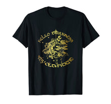 Load image into Gallery viewer, Hello Darkness My Old Friend Moon Dragonfly Hippie Shirt