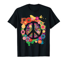Load image into Gallery viewer, Peace Sign T-Shirt - Colorful Peace Tshirt - 70's Tee Shirt