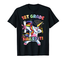 Load image into Gallery viewer, Dabbing Unicorn Graduation T shirt 1st Grade Girls Kids Boys