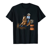 Load image into Gallery viewer, Barrel Racing Horse T Shirt Country Western Womens Girls Kid
