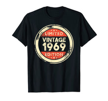 Load image into Gallery viewer, 50th Birthday T-Shirt Vintage 1969 Shirt- 50 Years Old Gifts