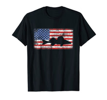 Load image into Gallery viewer, Vintage Retro American Flag Walleye T-Shirt