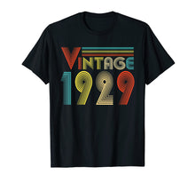 Load image into Gallery viewer, 90th Birthday Gift - Vintage 1929 T-Shirt Classic Women Men