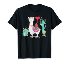 Load image into Gallery viewer, Sloth Riding Llama Tshirt Funny Valentines Day Gift