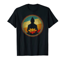 Load image into Gallery viewer, Buddha Lotus Flower Meditation Vintage T-shirt