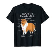Load image into Gallery viewer, Anatomy Of A Rough Collie Funny Dog Puppy Gift T Shirt