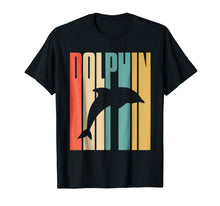Load image into Gallery viewer, Vintage Classic Retro Style Dolphin Lover T-shirt 80's Gift