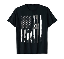 Load image into Gallery viewer, AR-15 Rifle American flag T-Shirt
