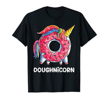 Load image into Gallery viewer, Doughnicorn Unicorn Donut Shirt Girls Rainbow Unicorns Squad