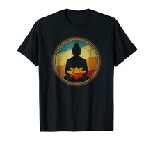 Load image into Gallery viewer, Buddha Lotus Flower Meditation Vintage T-shirt